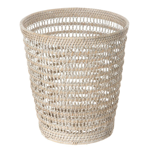 Mistana Telford Wicker/Rattan Waste Basket & Reviews Wayfair